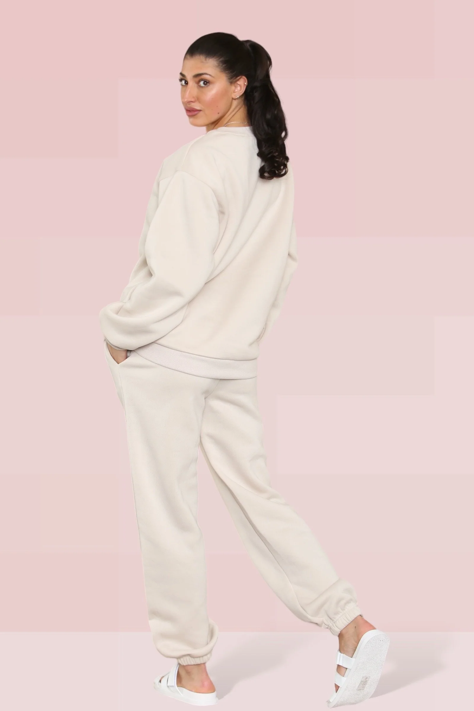 KATCH ME Print Loose Sweatshirt & Sweatpants Co-ord Set - Image 3
