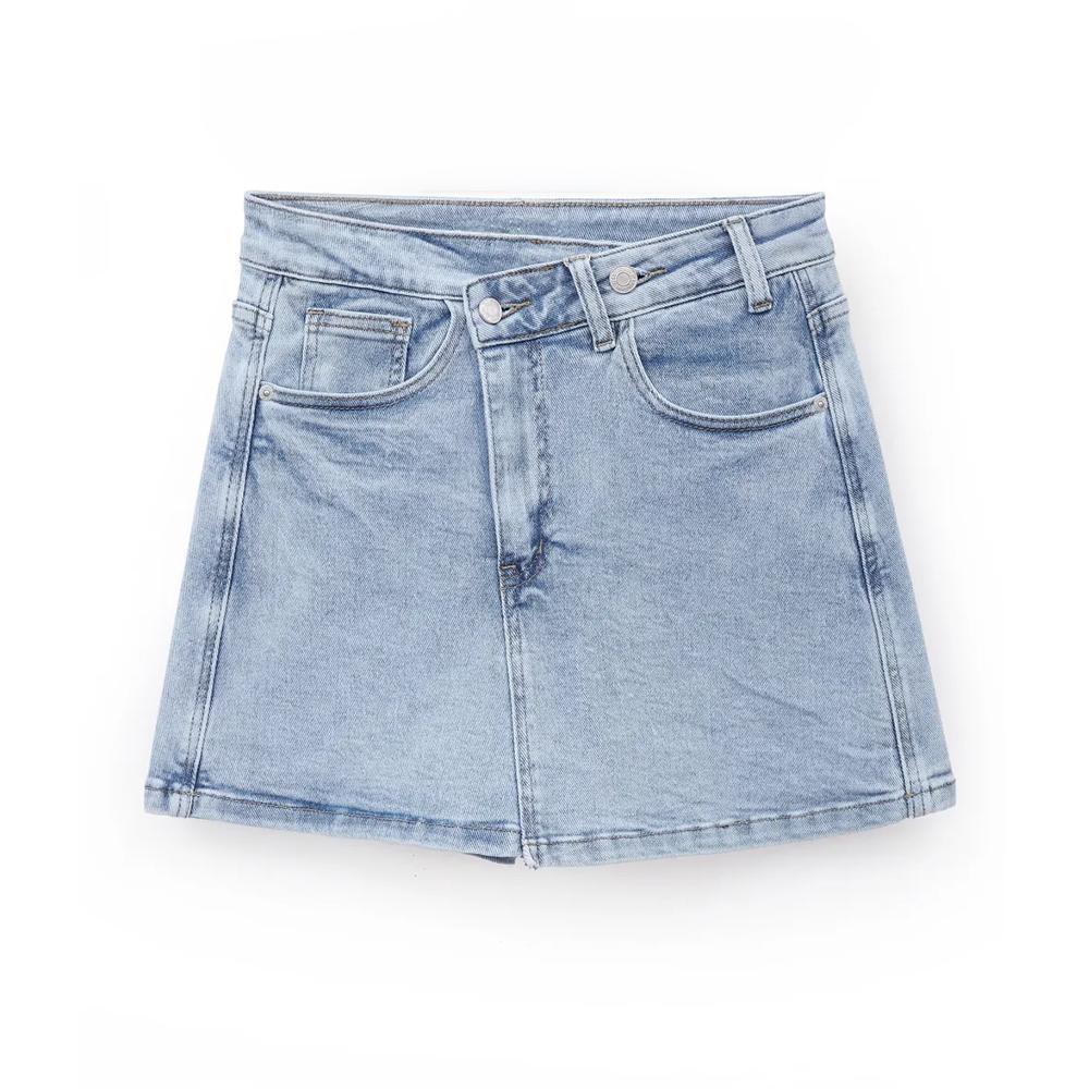 KATCH ME Denim Skorts Mid Rise Multi Pocket Street Style - Image 5
