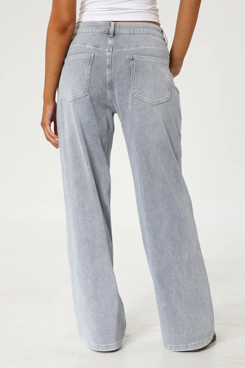KATCH ME Low-Rise Stretch Multi-Pocket Wide Leg Jeans - Image 10