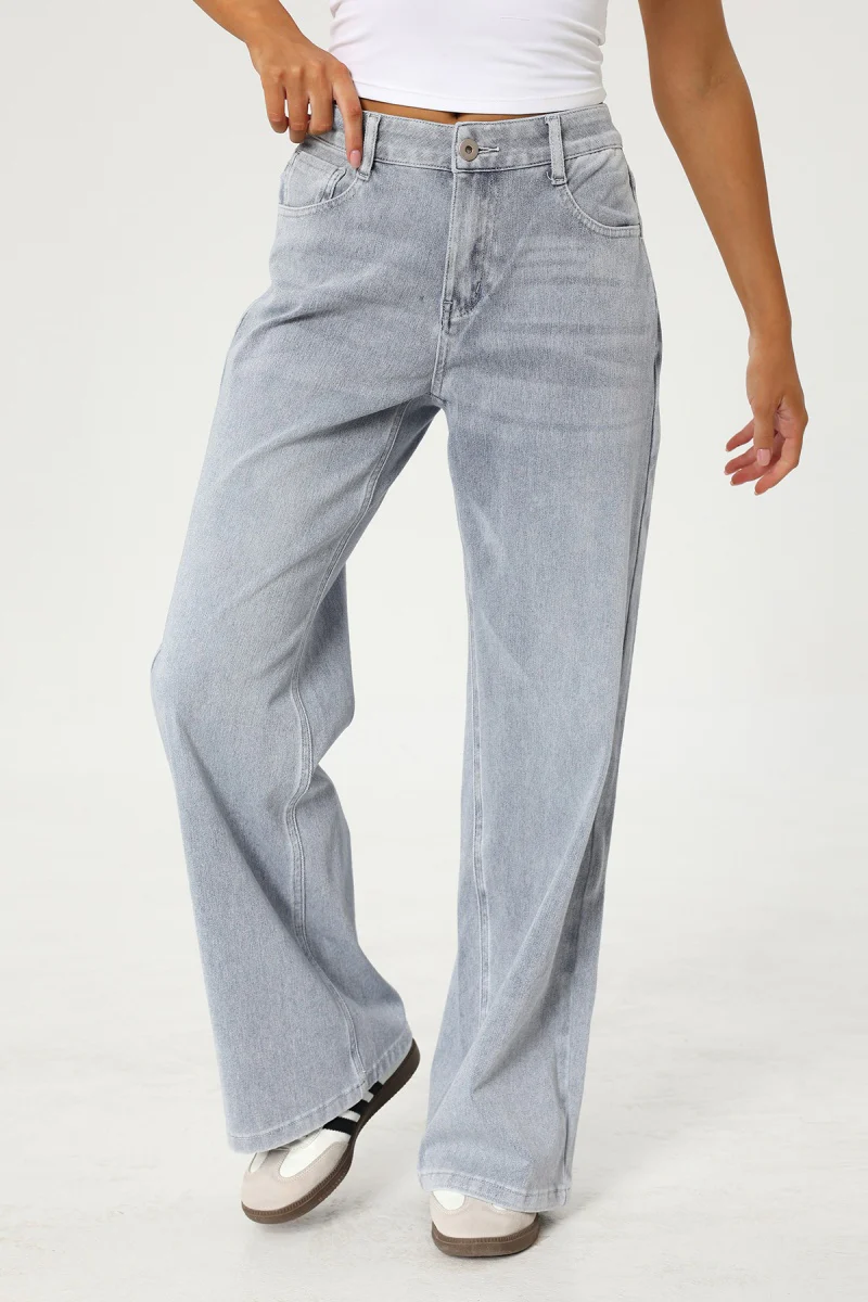KATCH ME Low-Rise Stretch Multi-Pocket Wide Leg Jeans - Image 11