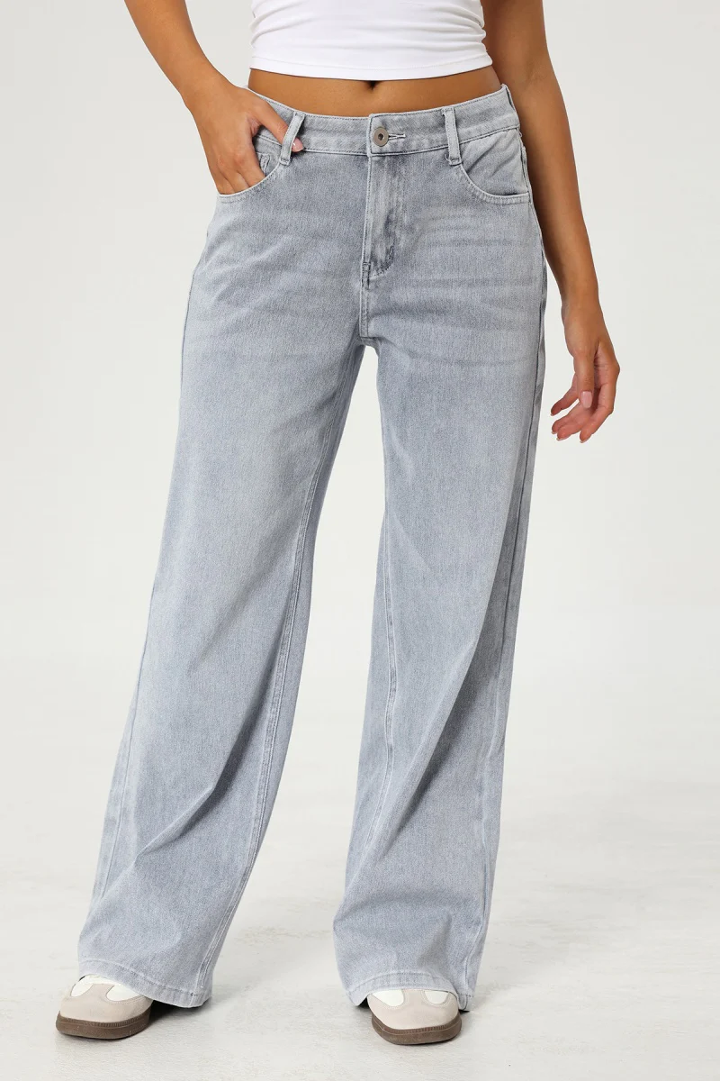 KATCH ME Low-Rise Stretch Multi-Pocket Wide Leg Jeans - Image 9