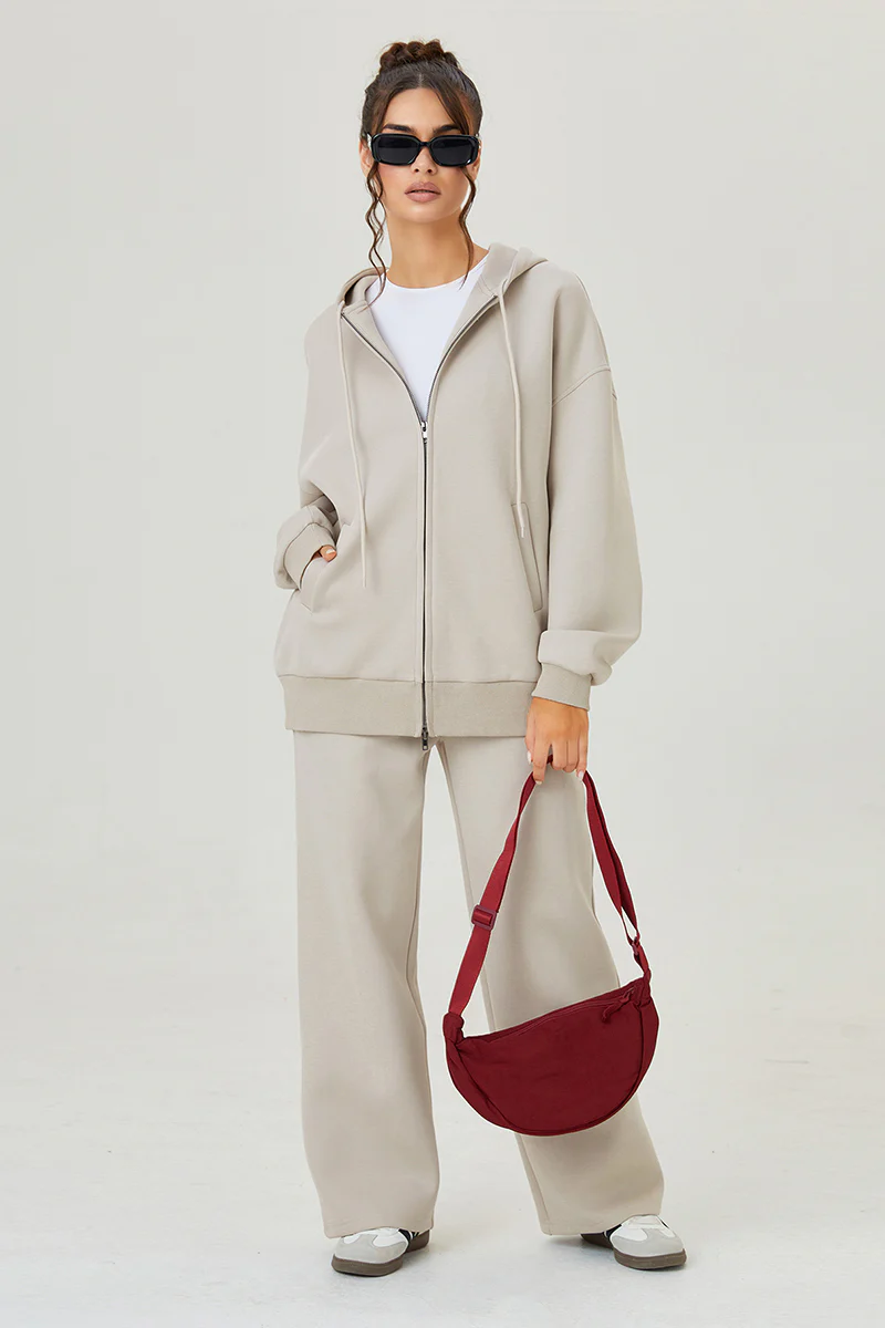 KATCH ME Solid Color Zipper Crossbody Dumpling Bag - Image 4