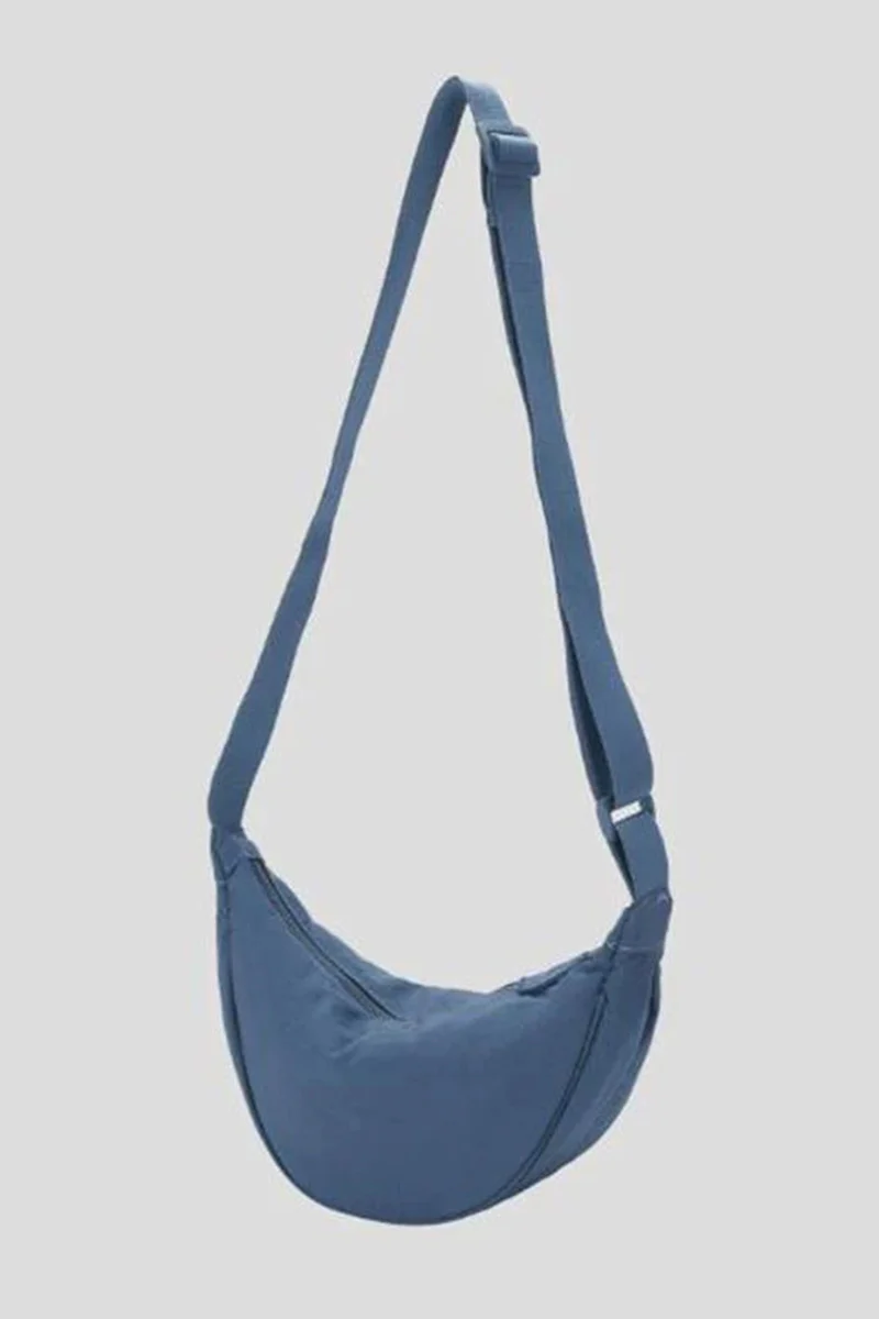 KATCH ME Solid Color Zipper Crossbody Dumpling Bag - Image 6