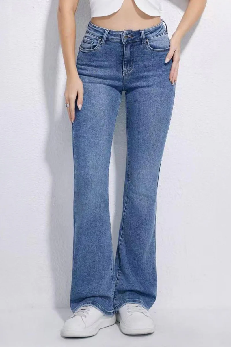 KATCH ME Stretch Durable Denim High Waist Flared Jeans